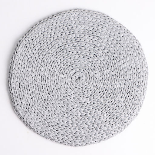 Салфетка на стол сервировочная, d=25 см, полиэфирное волокно, серый - Simaland фото 4