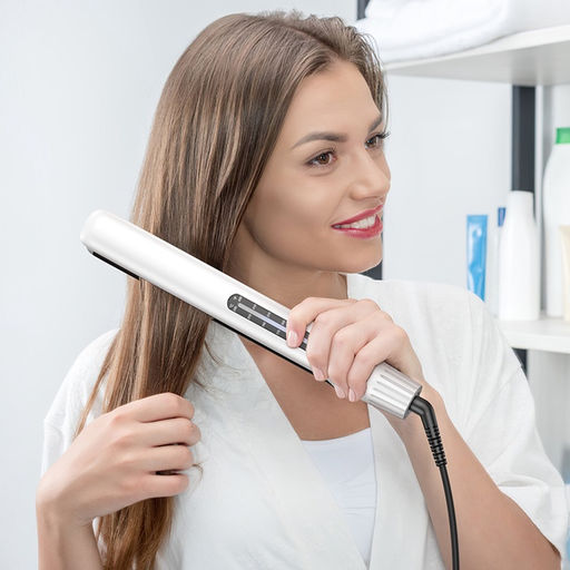 Выпрямитель для волос Hoco HP41, керамическое покрытие с турмалином, белый