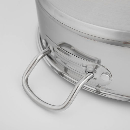 Сковорода Катунь «Общепит», d=32 см, h=8.5 см, корпус 0.6 мм, капсульное дно 3.5 мм, индукция, нержавеющая сталь