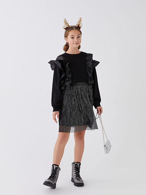 Beli Lastikli I??lt?l? K?z ?ocuk Etek - Waikiki фото 2