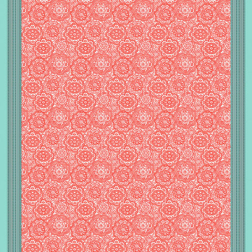 "Медальоны" Скатерть 240х145см, длина стола до 200см, на 10-12 персон, хлопок "Премиум" 186г/м2, "Домашняя мода" (Россия)