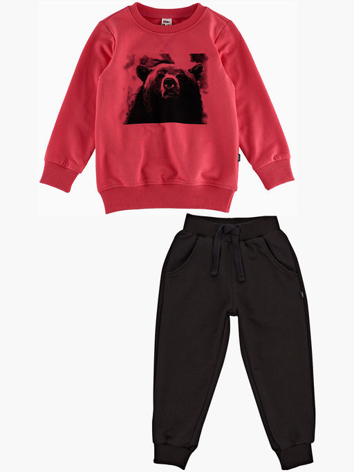 Комплект для девочки с брюками UD 2111 коралловый - Mini maxi фото 4