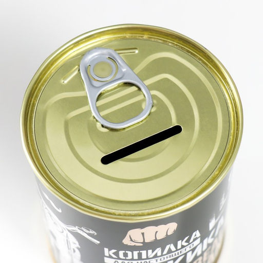 Копилка для денег Банка. Для настоящего мужика, металл, 7.3?9.5 см