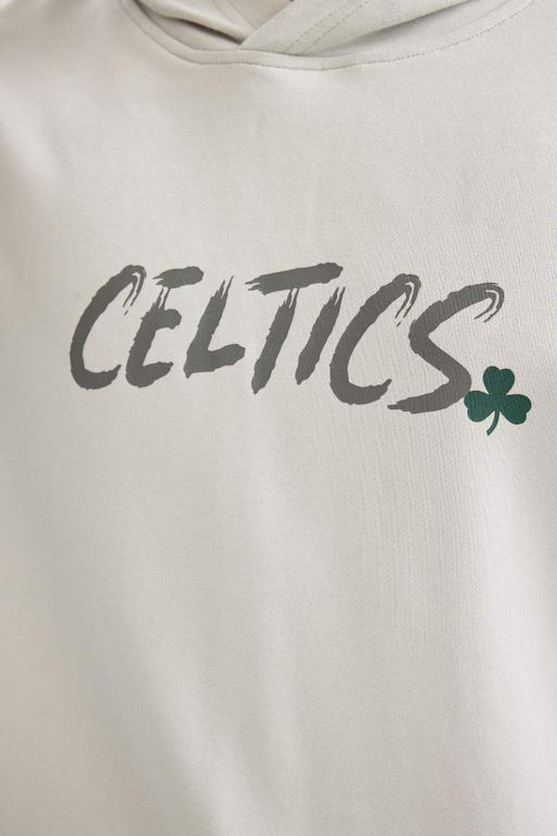 DeFactoFit Футболка Oversize с капюшоном и короткими рукавами NBA Boston Celtics  фото 5