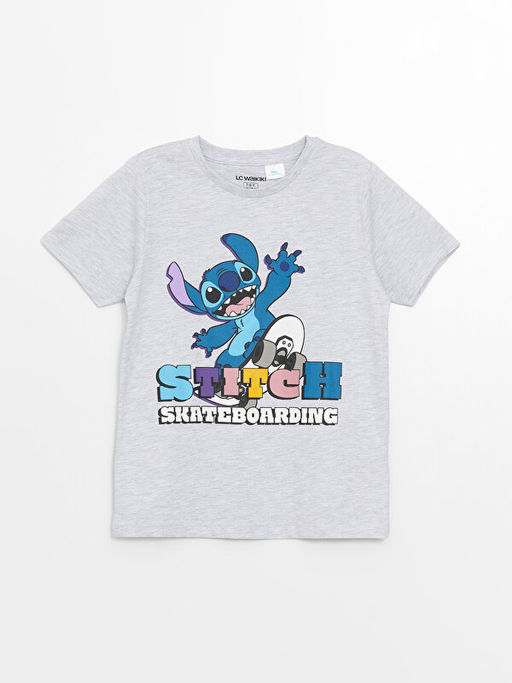 Bisiklet Yaka Stitch Bask?l? K?sa Kollu Erkek ?ocuk ?ortlu Pijama Tak?m? - Waikiki фото 2