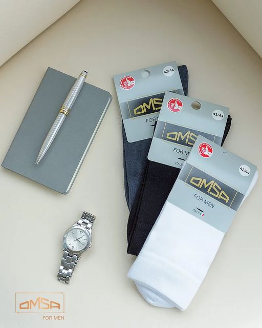 OMSA ECO 401 носки муж. - bianco