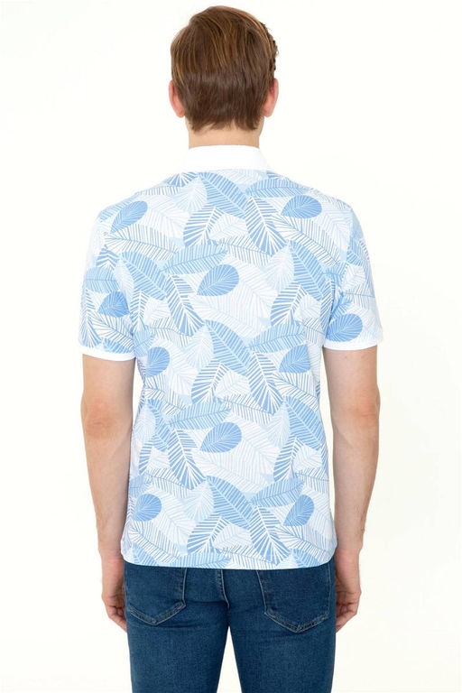 U. S. Polo Assn Мужская темно-синяя футболка с воротником-поло - U.s. polo assn фото 10