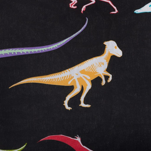 Постельное бельё Этель 1,5 сп Dino skeleton 143х215 см, 150х214 см, 50х70 см -1 шт, 100% хлопок, бязь  фото 3