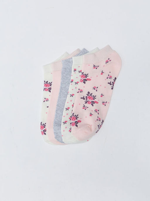 Desenli Kad?n Patik ?orap 5li