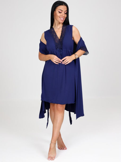 95-ХС ЖЕНСКИЙ КОМПЛЕКТ ДВОЙКА (Синий) - А-дина фото 3