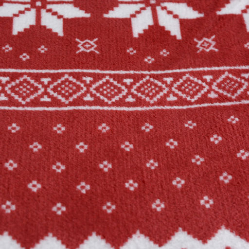 Плед флисовый 150х200 см Красный с белыми снежинками / GP611-4 /уп 100/ 696142 - ГалеонТрейд фото 11