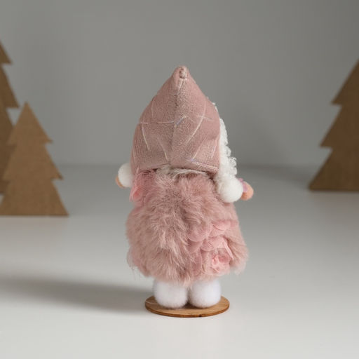 Кукла интерьерная Девочка в тёплом розовом платьишке 5,5х5,5х13,5 см - Simaland фото 4