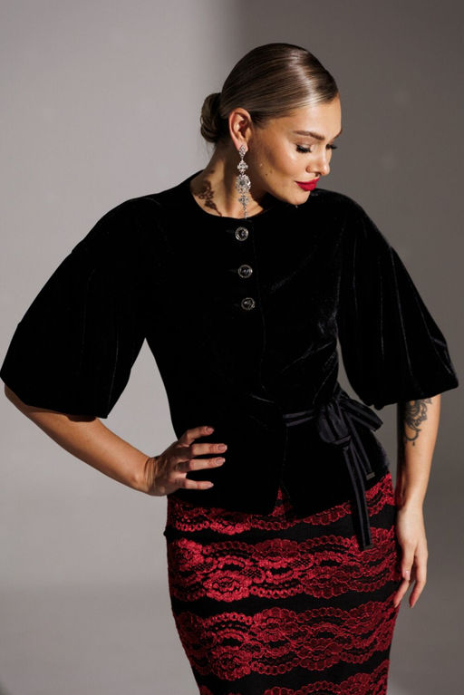 Костюм Мода Юрс 25-2623 черный_красный