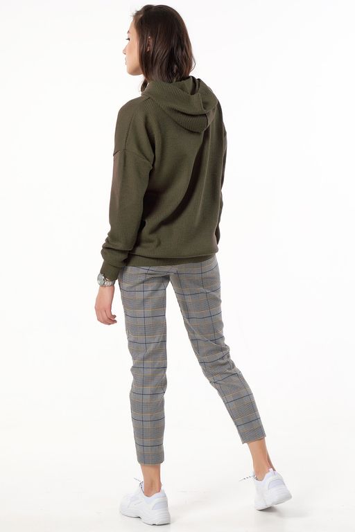 Джемпер полушерстяной зеленый