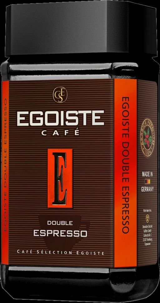 EGOISTE. Espresso Double 100 гр. стекл.банка