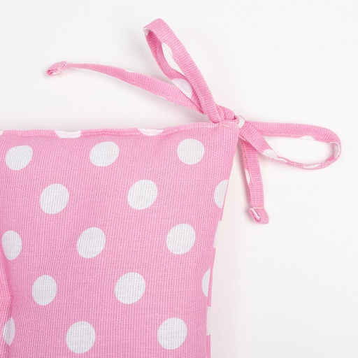 Сидушка на стул Доляна Капкейк (вид 2) 42х42х7см, 100% хлопок, 165 г/м2  фото 3