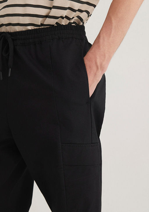 Siyah Kargo Pantolon - Mavi фото 5