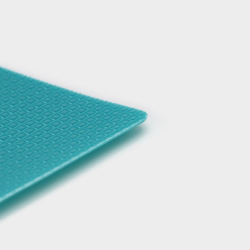 Доска разделочная Доляна, пластик, прямоугольная, противоскользящая, гибкая, 26×19 см, зелёная