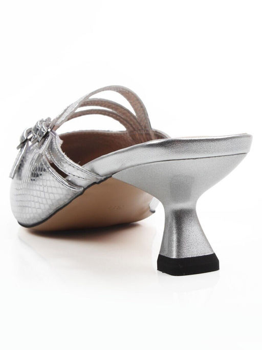 06-B67F-119U GREY/SILVER Туфли летние женские (натуральная кожа)