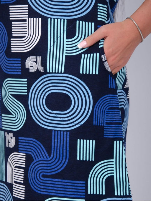 Туника "Душечка" василёк, трикотаж