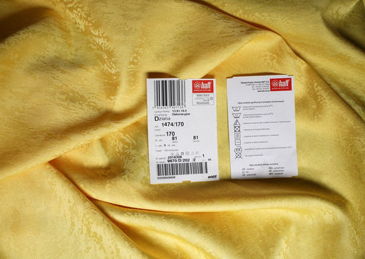 Арт. 1474/PВ/165/Ж, ДЮНЫ, цвет жёлтый, ТЕФЛОНОВАЯ ПРОПИТКА, ГОТОВЫЕ СКАТЕРТИ ширина 250 см x высота 150 см