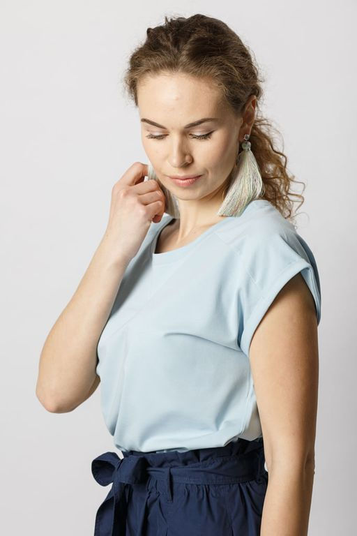 Футболка высококачественный хлопок с лайкрой - Relay фото 30