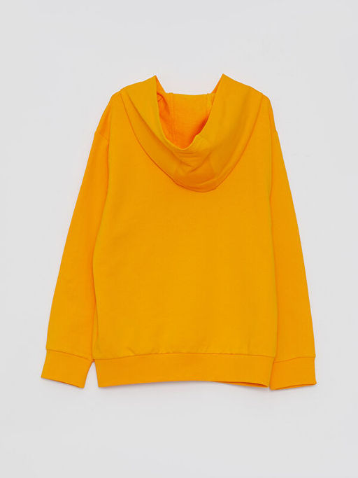 Kap??onlu Bask?l? Uzun Kollu Erkek ?ocuk Sweatshirt - Waikiki фото 2