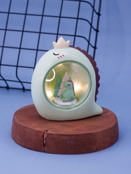 Ночник "Sleeping dino ball", green (11 см), пластик
