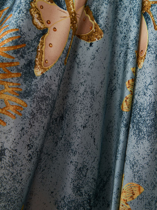 Большой, мягкий, тонкий и очень нежный двусторонний палантин с рисунком - Tantino фото 5