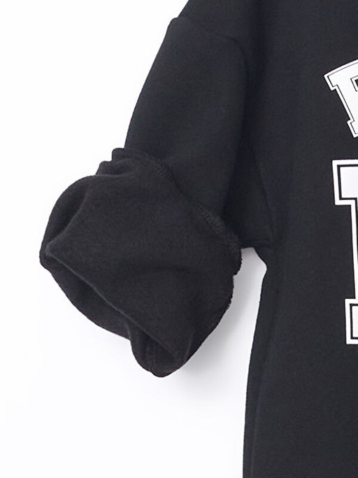 Bisiklet Yaka Be?ikta? Bask?l? Erkek Bebek Sweatshirt - Waikiki фото 2