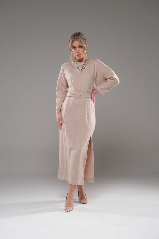 Платье Galean Style 948 бежевый фото 4