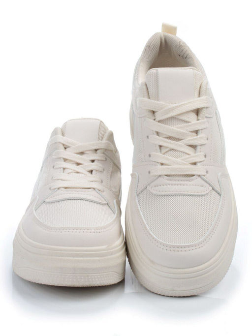 05-6180-61 BEIGE Кроссовки женские (искусственные материалы) - No name фото 11