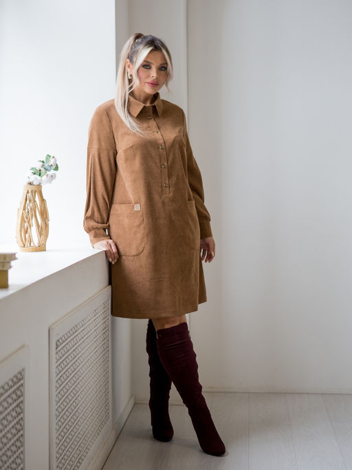 Платье 1374 из эластичного микровельвета - Novita фото 23