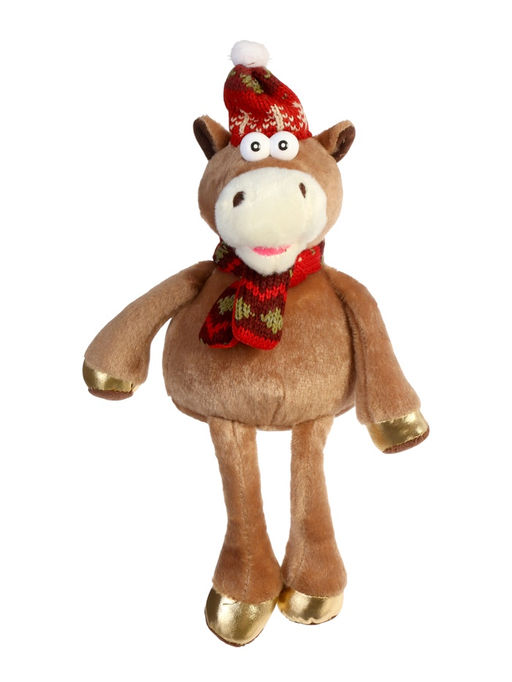 Мягкая игрушка Зимняя лошадка, 30 см