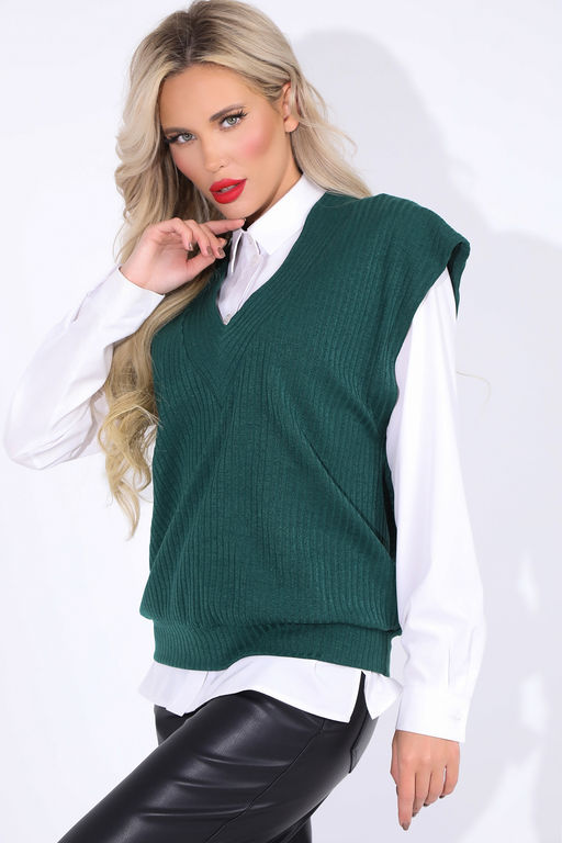 Жилет Элли (изумруд) - Эльза фото 2