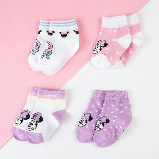 Носки детские Minniecorn, Минни Маус, 4 пары, 14-16 см