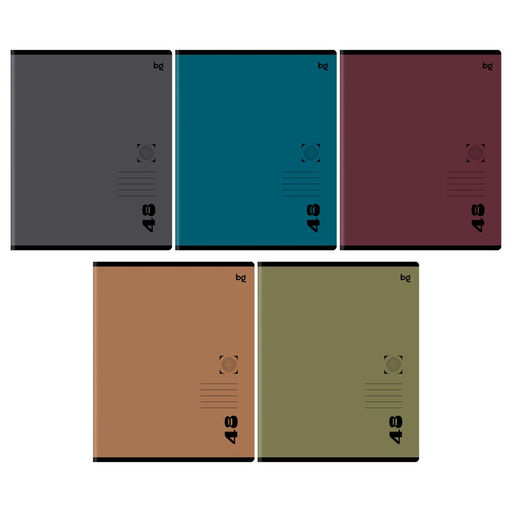 Тетрадь 48л. BG "Темные цвета" клетка (Т5ск48_лм 06834) матовая ламинация