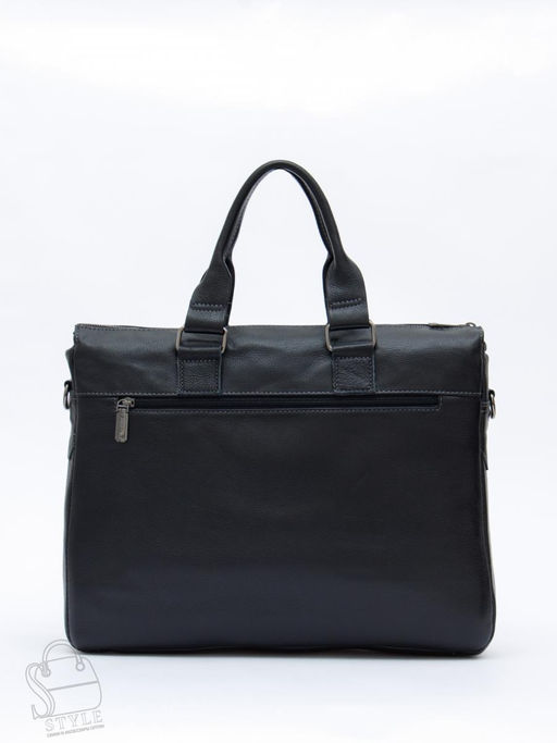 Портфель мужской кожаный 0066Z black Zinimsk
