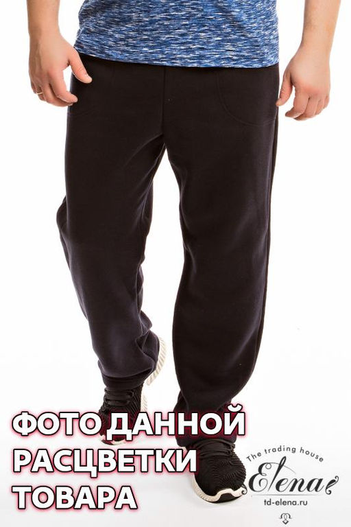 Брюки (начес) Арт. 11606 Черный - Елена фото 2