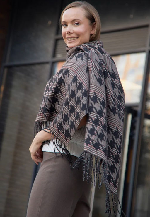 в составе ШЕРСТЬ и КАШЕМИР Большой, мягкий, теплый двусторонний палантин. - Tantino фото 13