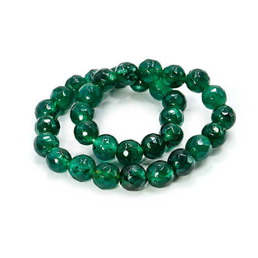 Браслет из камня с огранкой Изумрудная Хризоколла привлекает денежные потоки 6мм