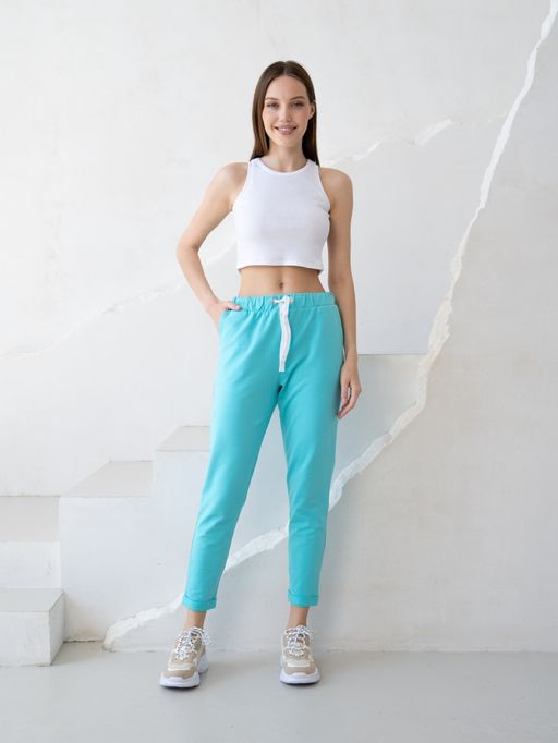 Брюки жен.арт.371-3,мятные - Binita фото 2