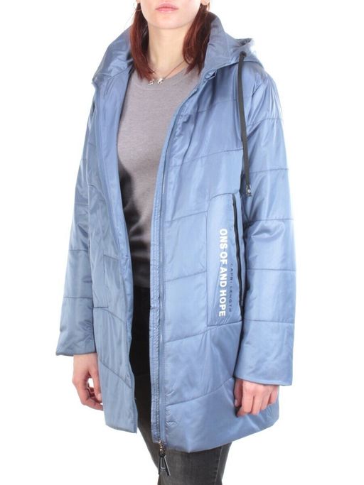 22-305 GRAY/BLUE Куртка демисезонная женская AKiDSEFRS (100 гр.синтепона) - Фабричный китай фото 7