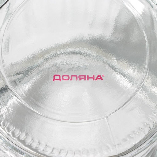 Банка стеклянная для хранения сыпучих продуктов Доляна «Варенье», 250 мл, 8×13 см, с керамической крышкой