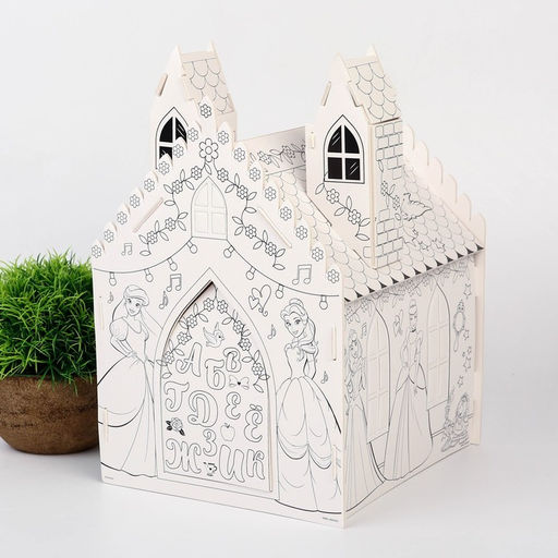 Дом-раскраска 3 в 1 Принцессы, замок, набор для творчества, 16 18 22 см - Disney фото 11