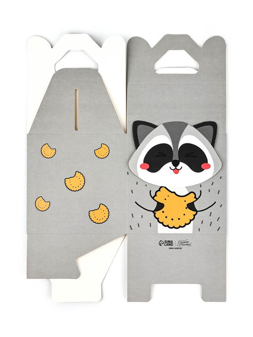 Цена за 5 шт. Подарочная коробка, упаковка «Енотик» 10×10×10 см