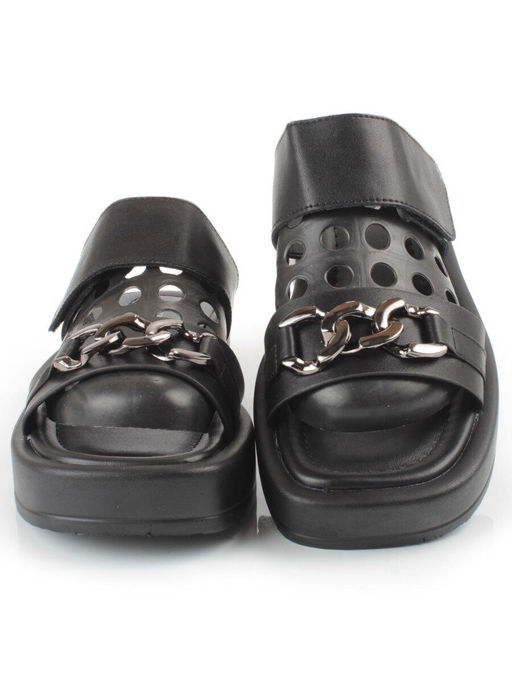 08-PEAG16-2 BLACK Босоножки женские (натуральная кожа) - Фабричный китай фото 9