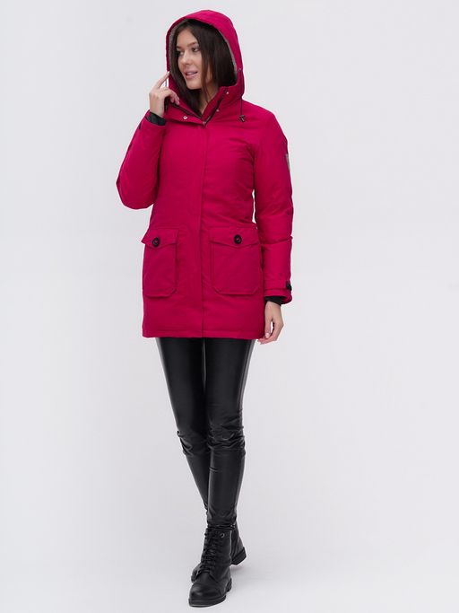 Парка MTFORCE бордового цвета 2074Bo  фото 9