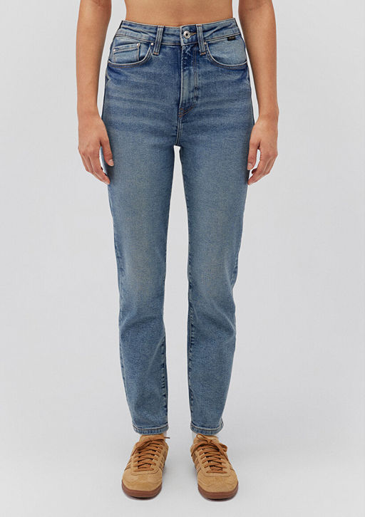 Star Gold Shape Puslu Indigo Mavisi Jean Pantolon