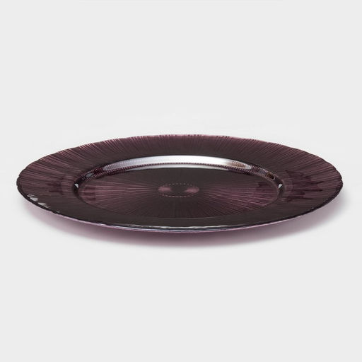 Тарелка подстановочная «Чарм», d=33 см, стекло, хамелеон